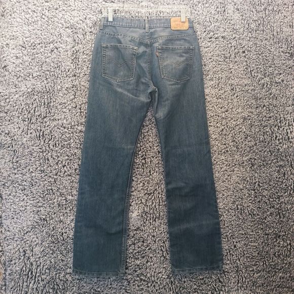 Levi's 514 Jeans Men 18 Regular W29X L29 Denim Slim Straight Blue Med Wash - Picture 5 of 9